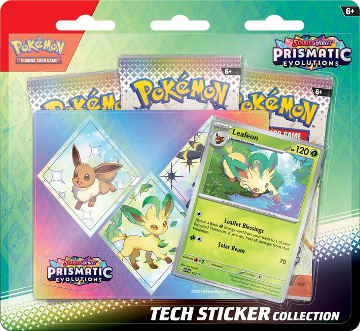 Pokemon TCG: Scarlet & Violet - Prismatic Evolutions Tech Sticker Collection - Awesome Deals Deluxe