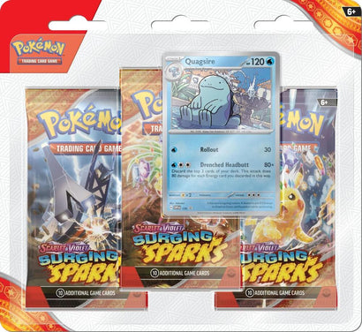 Pokemon TCG: Scarlet & Violet - Surging Sparks 3 Pack Blister - Awesome Deals Deluxe