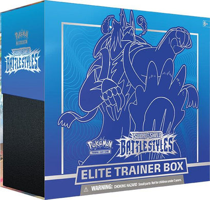 Pokemon TCG: Sword & Shield Battle Styles Elite Trainer Box - Rapid Strike Urshifu - Blue - Awesome Deals Deluxe