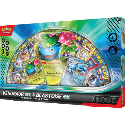 Pokemon TCG: Venusaur ex & Blastoise ex Premium Collection - Awesome Deals Deluxe