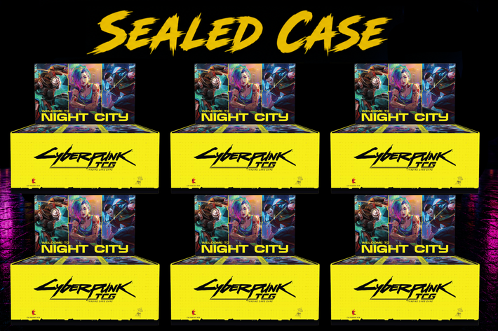 (Pre-Order) CYBERPUNK TCG - Welcome to Night City Booster Box Case - Awesome Deals Deluxe