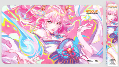 Riftbound League of Legends: Spiritforged Playmat - Spirit Blossom Ahri - Awesome Deals Deluxe