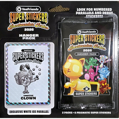 Super Stickers Spectacular Series 2026 - Hanger Pack (Competitive CLOWN) - Awesome Deals Deluxe