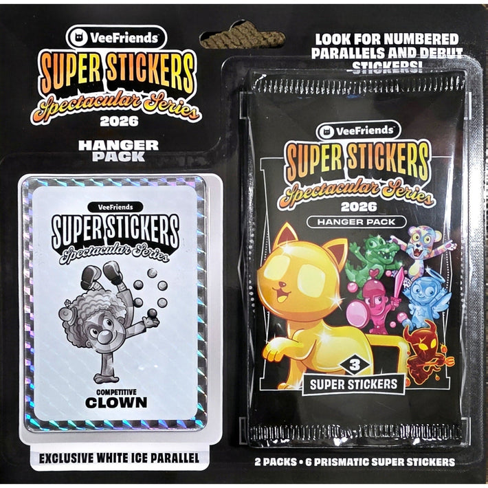 Super Stickers Spectacular Series 2026 - Hanger Pack (Competitive CLOWN) - Awesome Deals Deluxe