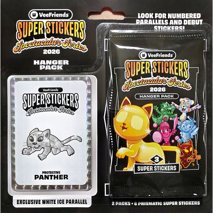 Super Stickers Spectacular Series 2026 - Hanger Pack (Protective PANTHER) - Awesome Deals Deluxe