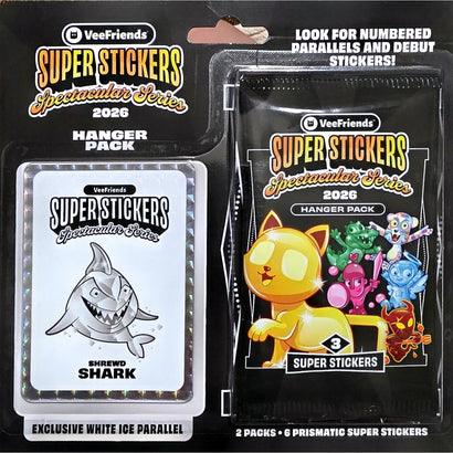 Super Stickers Spectacular Series 2026 - Hanger Pack (Shrewd SHARK) - Awesome Deals Deluxe