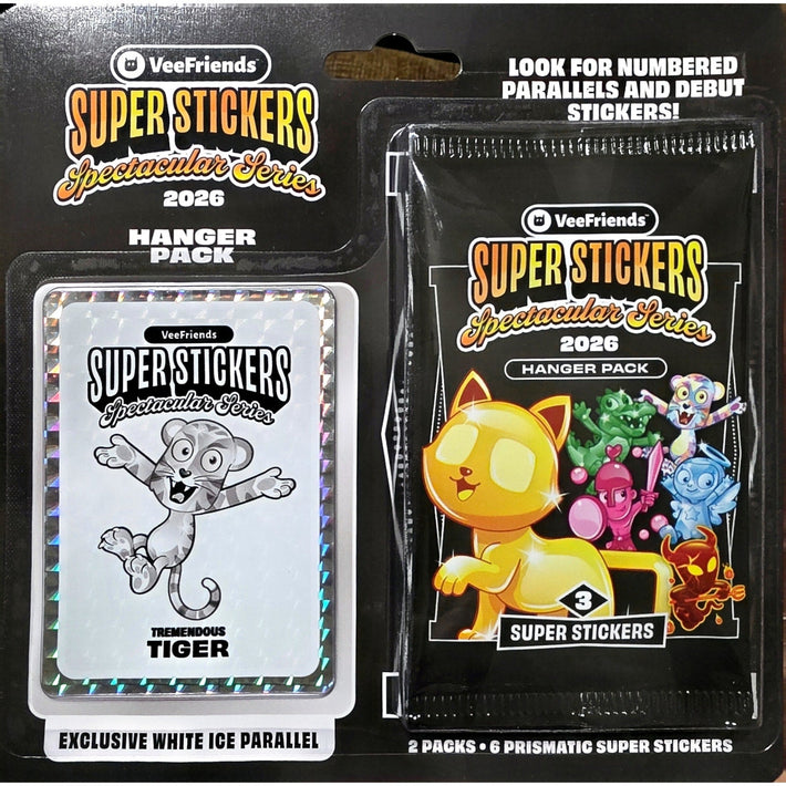 Super Stickers Spectacular Series 2026 - Hanger Pack (Tremendous Tiger) - Awesome Deals Deluxe