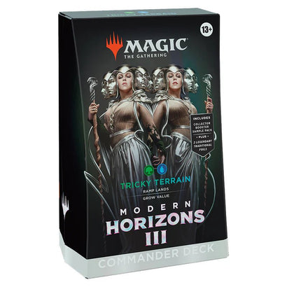 Tricky Terrain Deck - Magic The Gathering: Modern Horizons 3 Commander Decks - Awesome Deals Deluxe