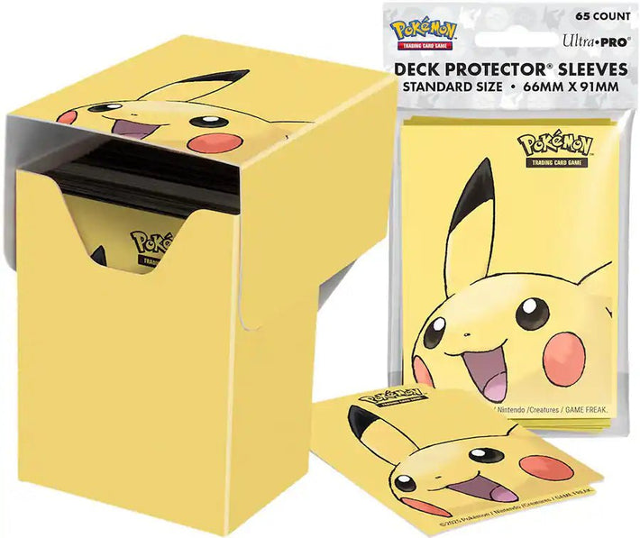 Ultra Pro: Pikachu Deck Protector and Deck Box Combo - Awesome Deals Deluxe