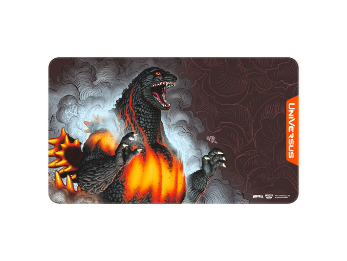 UniVersus CCG: Godzilla Reign Of Kaiju Playmat - Burning Godzilla - Awesome Deals Deluxe
