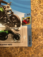 2019 HOT WHEELS GREEN BLASTOUS MOTO TRIKE, HW MOTO #4/5, HW #10/250, FREE SHIP - Awesome Deals Deluxe