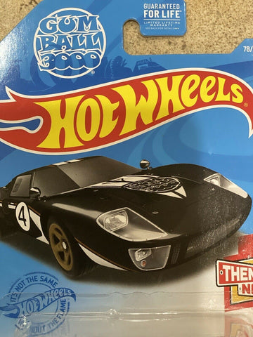 2021 Hot Wheels 78/250 FORD GT-40 1/10 THEN AND NOW BLACK GUM BALL 3000 #4 - Awesome Deals Deluxe