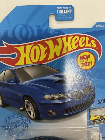 2021 Hot Wheels #87 J & K Case Blue 06 Pontiac GTO Factory Fresh - Awesome Deals Deluxe