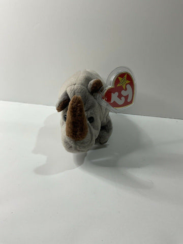 TY Beanie Baby - Spike The Rhinoceros - 1996