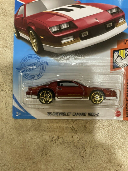 2021 - Hot Wheels ‘85 Chevrolet Camaro IROC-Z 1/10 #191/250 Muscle Mania •Red• - Awesome Deals Deluxe
