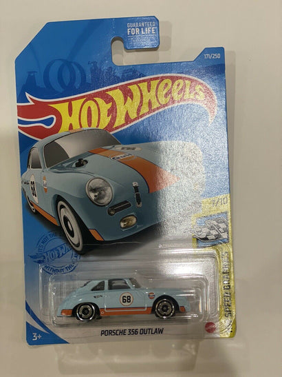 2021 Hot Wheels K Case #171 Gulf Porsche 356 Outlaw HW Speed Graphics - Awesome Deals Deluxe