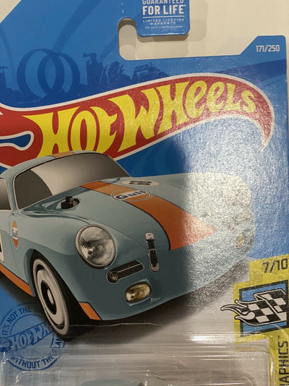 2021 Hot Wheels K Case #171 Gulf Porsche 356 Outlaw HW Speed Graphics - Awesome Deals Deluxe