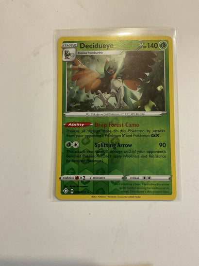 Decidueye 008/072 - Shining Fates - Reverse Holo - Pokemon Card - NM+ - Awesome Deals Deluxe