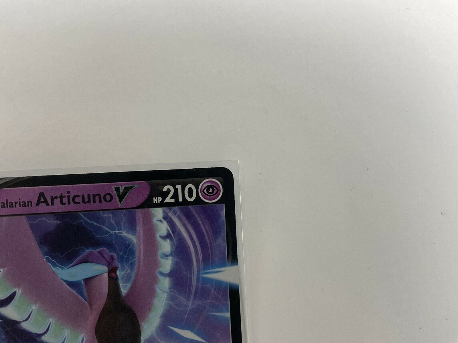 Galarian Articuno V 058/198 Chilling Reign NM Full Art Ultra Rare Poke Galarian Articuno V 058/198 Chilling Reign NM Full Art Ultra Rare Poke