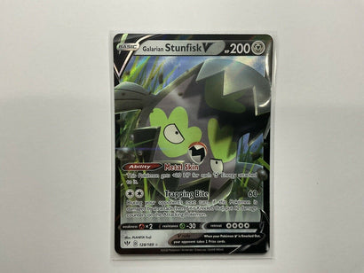 Galarian Stunfisk V - 128/189 - Ultra Rare - Darkness Ablaze - Awesome Deals Deluxe
