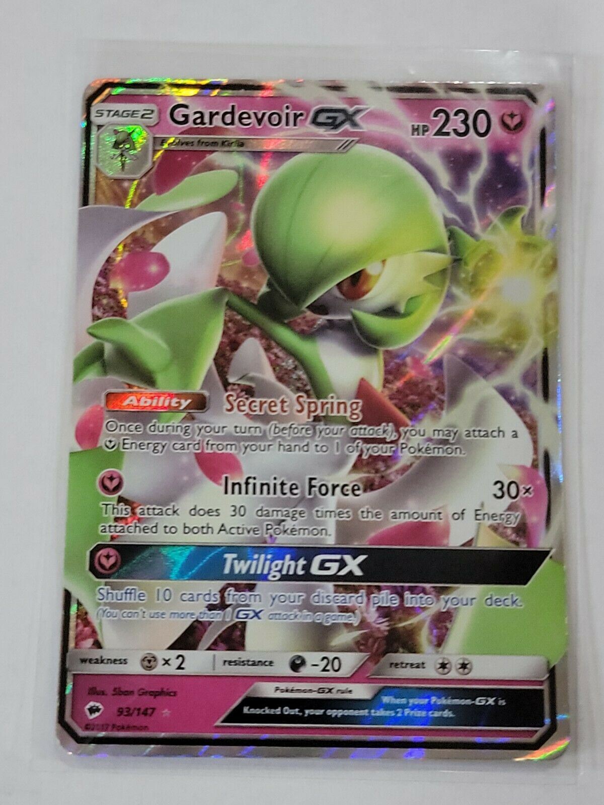 Gardevoir GX 93/147 Burning Shadows Ultra Rare Pokemon TCG Card NM Gardevoir GX 93/147 Burning Shadows Ultra Rare Pokemon TCG Card NM