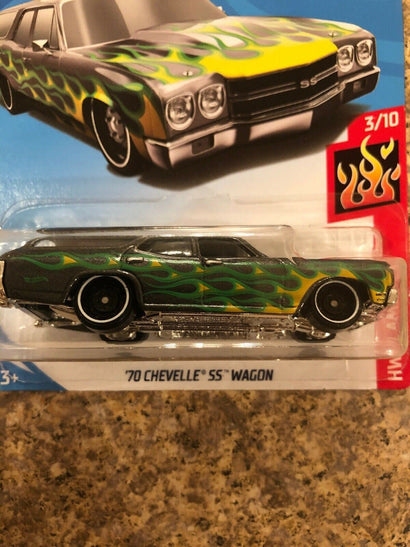 HOT WHEELS 2017 FLAMES: '70 CHEVELLE SS WAGON FREE SHIPPING! - Awesome Deals Deluxe