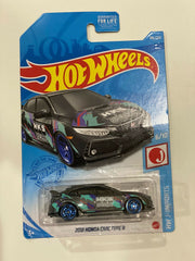 Hot Wheels - 2021 HW J-Imports 6/10 2018 Honda Civic Type R 186/250 (BBGTB06) - Awesome Deals Deluxe