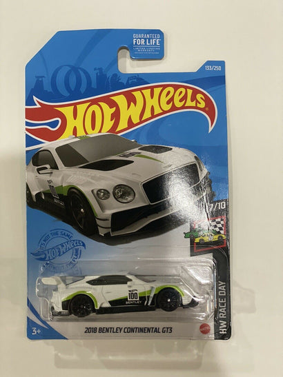 Hot Wheels - 2021 HW Race Day 7/10 '18 Bentley Continental GT3 133/250 (BBGTC29) - Awesome Deals Deluxe