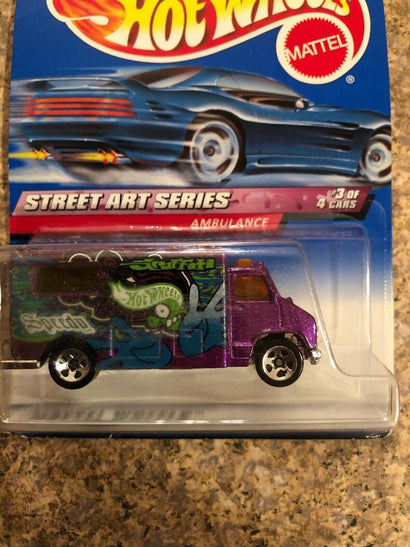 Hot Wheels ~ Street Art Series ~ #951 Ambulance - Awesome Deals Deluxe