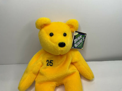 Jim Edmonds #25 Salvino’s Bamm Beanos Yellow Beanie Bear - Awesome Deals Deluxe