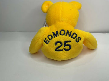 Jim Edmonds #25 Salvino’s Bamm Beanos Yellow Beanie Bear - Awesome Deals Deluxe
