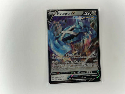 Metagross V 112/198 Chilling Reign NM Full Art Ultra Rare Pokemon Card - Awesome Deals Deluxe