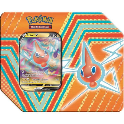 Pokemon Hidden Potential Rotom V Tin Set (5 Booster Packs, Foil Promo Card & More) - Awesome Deals Deluxe