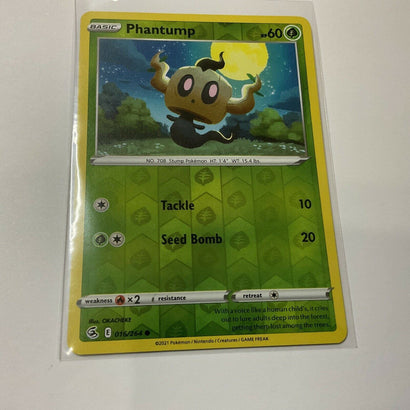 Pokemon - Phantump - Fusion Strike - 016/264 - Reverse Holo - Awesome Deals Deluxe