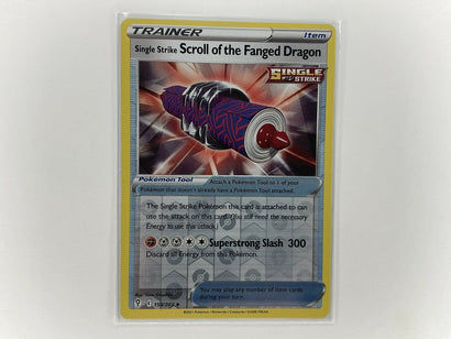 Pokemon Scroll Of The Fanged Dragon 158/203 Reverse Holo Rare - Evolving Skies - Awesome Deals Deluxe