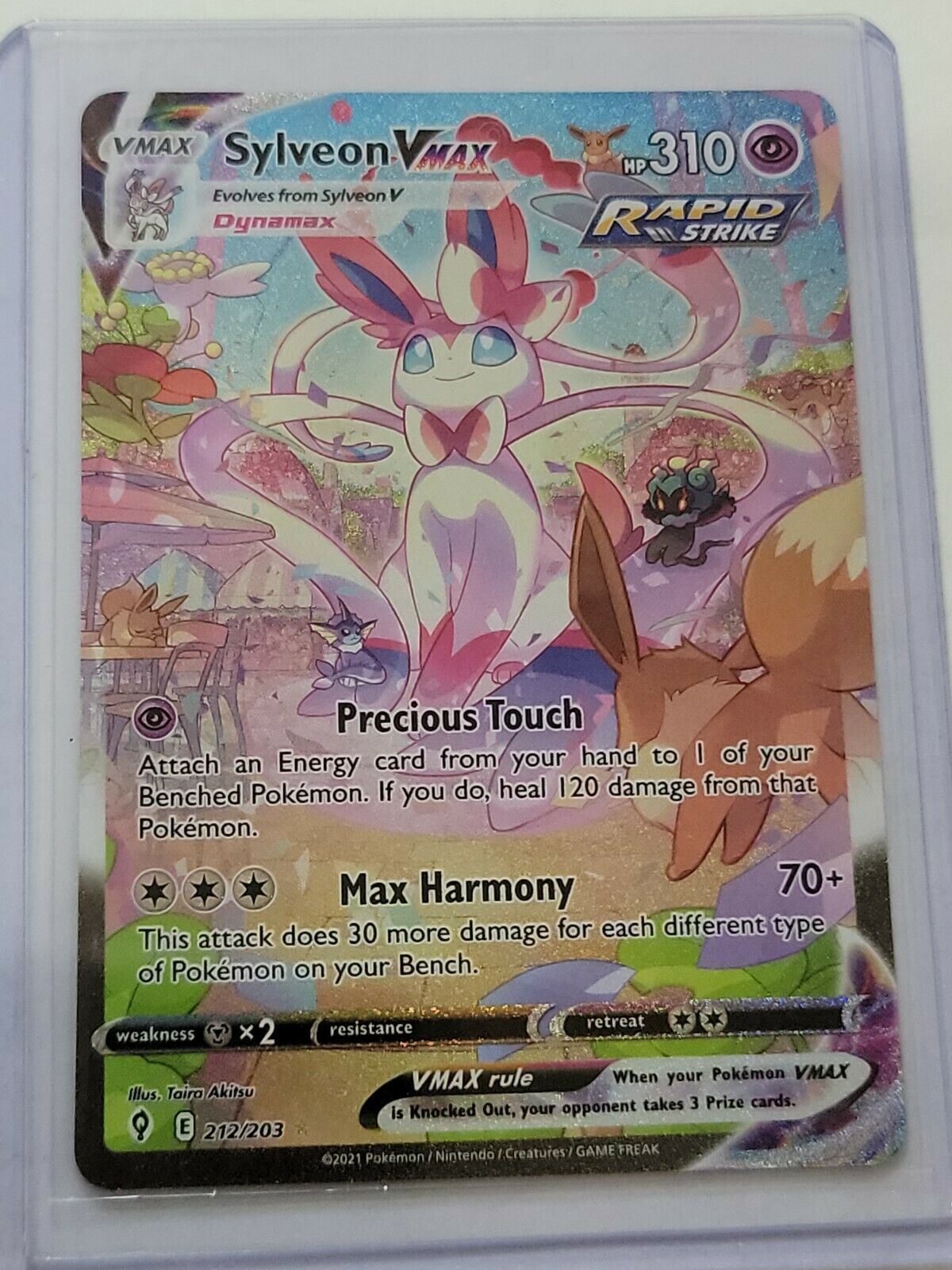 Pokmon Sylveon VMAX Secret Rare Alt Art 212/203 Pokemon TCG Evolving Pokmon Sylveon VMAX Secret Rare Alt Art 212/203 Pokemon TCG Evolving