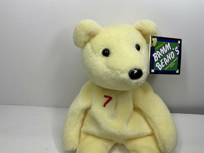 Salvino's Bamm Beano's White #7 Ivan Rodriguez Beanie Bear - Awesome Deals Deluxe