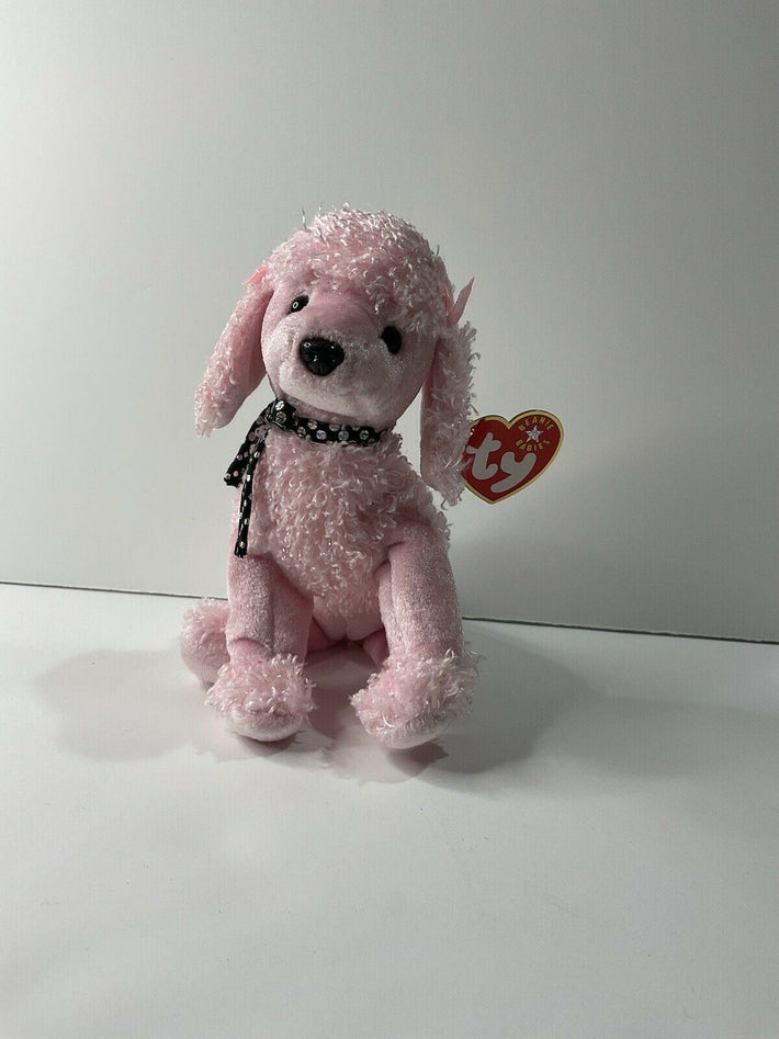 TY Beanie Baby - BRIGITTE the Pink Poodle - 2001 - Awesome Deals Deluxe