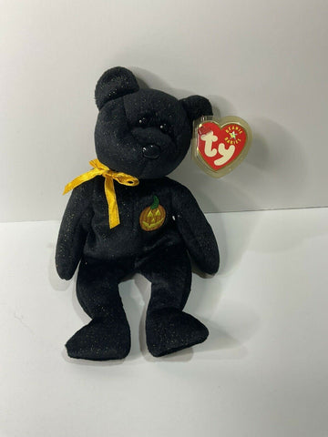 BEANIE BABY 2001 Haunt - black bear Halloween - Awesome Deals Deluxe