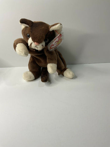 Beanie Baby - Pounce the Brown Cat - 1997 - Awesome Deals Deluxe