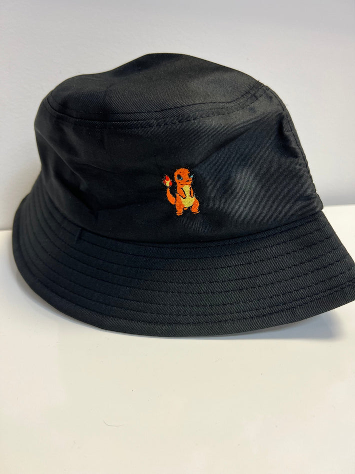 Black Handmade Pokémon Bucket Hat - Awesome Deals Deluxe