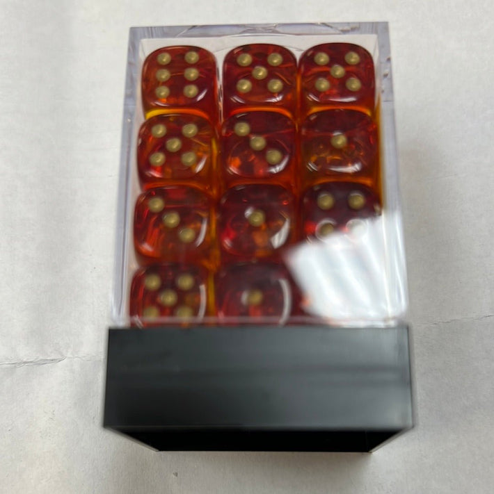 Chessex 12MM Dice(Red / Yellow / Gold) - Awesome Deals Deluxe