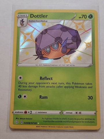 Dottler SV008/SV122 Shining Fates Shiny Vault Holo Rare Card - Awesome Deals Deluxe