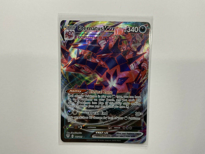 Eternatus VMAX 117/189 Pokemon TCG Darkness Ablaze Ultra Rare Full Art NM/Mint - Awesome Deals Deluxe