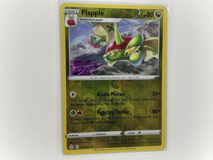 Flapple 120/203 - Reverse Holo - Pokemon Evolving Skies - Mint Pack Fresh - Awesome Deals Deluxe