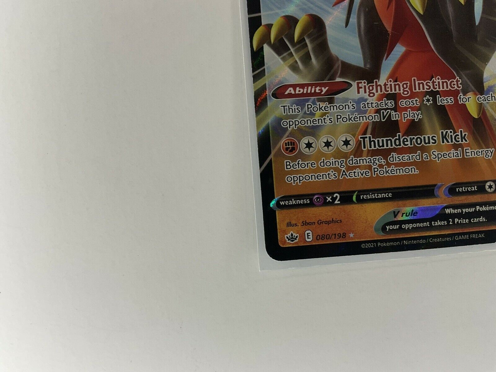 Pokémon Card Database - Chilling Reign - #174 Galarian Zapdos V