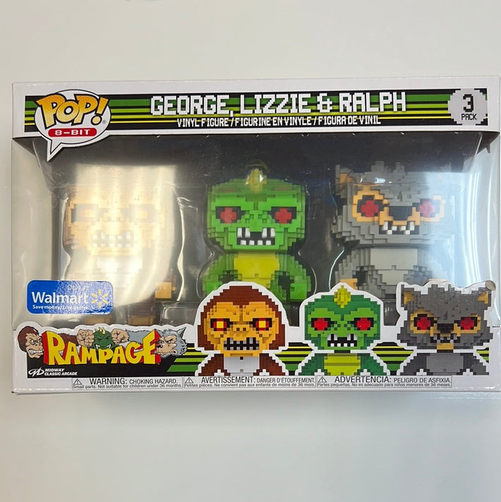 George,Lizzie & Ralph 8-Bit Funko Pop! - Awesome Deals Deluxe