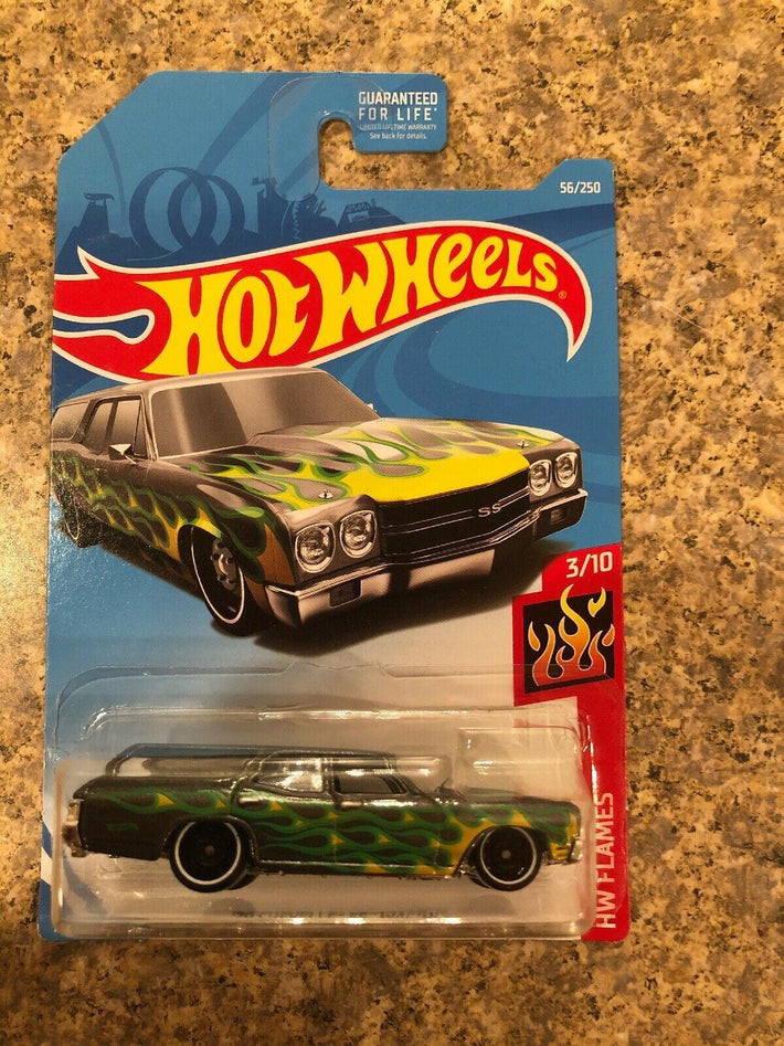 HOT WHEELS 2017 FLAMES: '70 CHEVELLE SS WAGON FREE SHIPPING! - Awesome Deals Deluxe