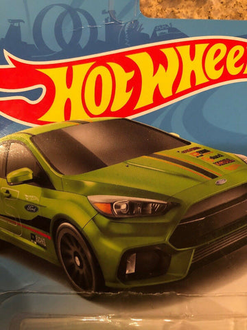 Hot Wheels 2019 Nightburnerz Series #139 Ford Focus RS Green - Awesome Deals Deluxe