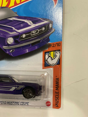 Hot Wheels '67 Ford Mustang Coupe Purple #192 192/250 2021 Muscle Mania 2/10 - Awesome Deals Deluxe